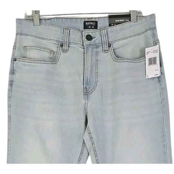 Buffalo David Bitton~Mens 32×32~Blue Slim Boot/King Jeans ASH-X Zip Fly $109 NWT - Picture 14 of 16